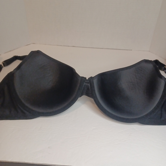 Vince Camuto Underwire T-Shirt Bra Sz 42C Black Comfort Adjustable RN# 71222 - Picture 7 of 7